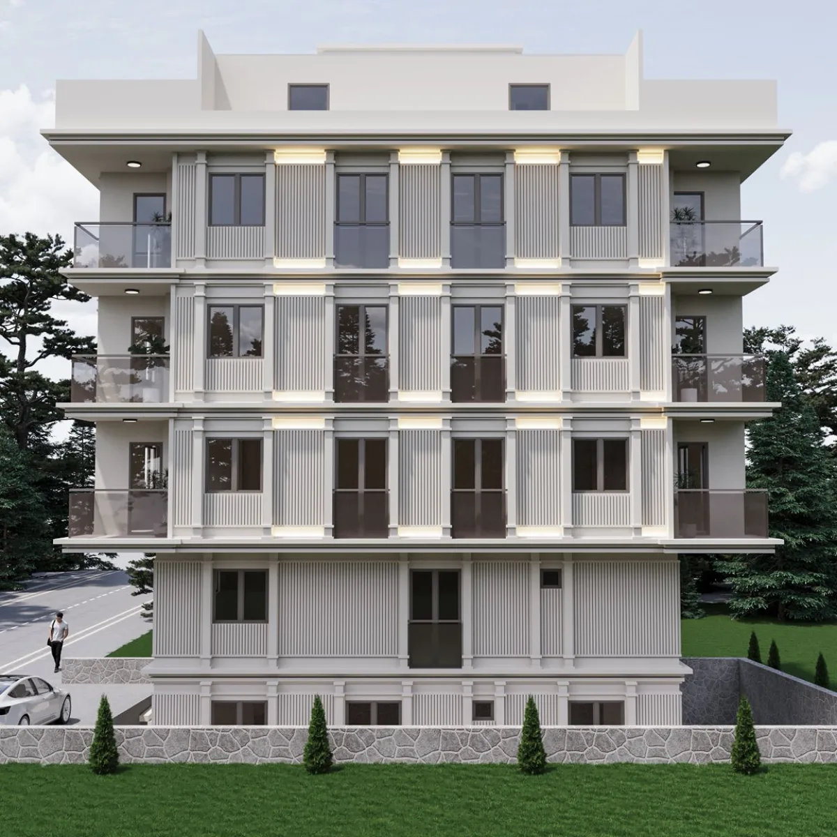 Firuzköy İren Konakları 4 projesinin mimari görseli